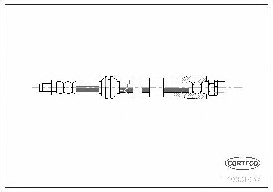 Corteco 19031637 Brake Hose 19031637