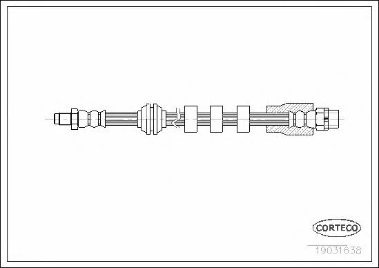 Corteco 19031638 Brake Hose 19031638