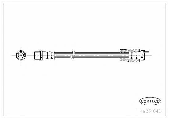 Corteco 19031642 Brake Hose 19031642 19031642 Corteco Brake Hose