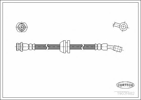 Corteco 19031682 Brake Hose 19031682