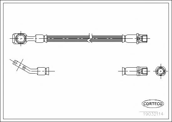 Corteco 19032114 Brake Hose 19032114