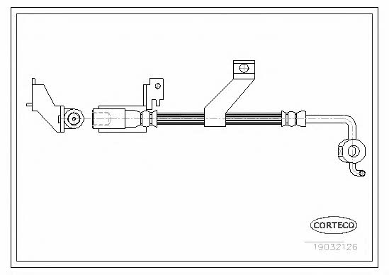 Corteco 19032126 Brake Hose 19032126