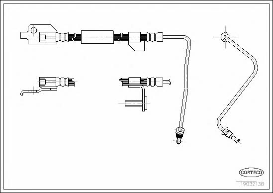 Corteco 19032138 Brake Hose 19032138