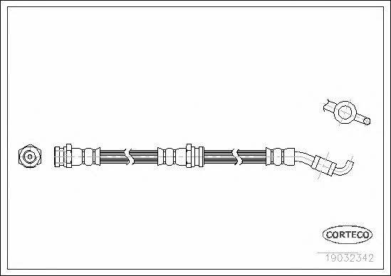 Corteco 19032342 Brake Hose 19032342