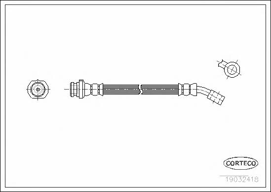 Corteco 19032418 Brake Hose 19032418