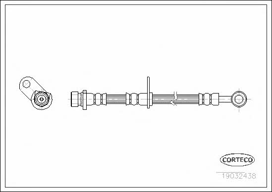 Corteco 19032438 Brake Hose 19032438