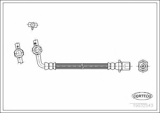 Corteco 19032548 Brake Hose 19032548