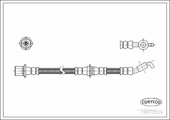 Corteco 19032559 Brake Hose 19032559