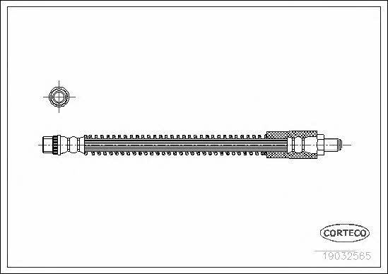 Corteco 19032565 Brake Hose 19032565 19032565 Corteco Brake Hose
