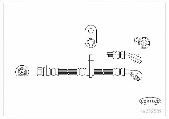 Corteco 19032582 Brake Hose 19032582