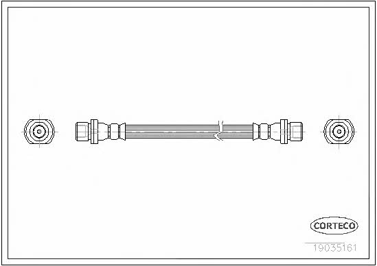 Corteco 19036131 Brake Hose 19036131