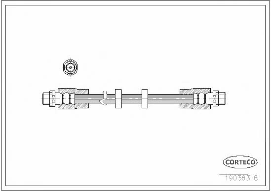 Corteco 19036318 Brake Hose 19036318