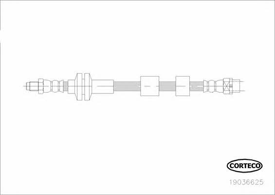 Corteco 19036625 Brake Hose 19036625