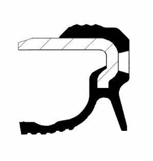 Front crankshaft oil seal Corteco 19036715B