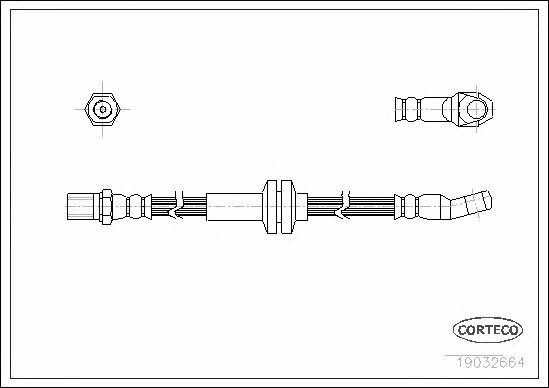 Corteco 19032664 Brake Hose 19032664