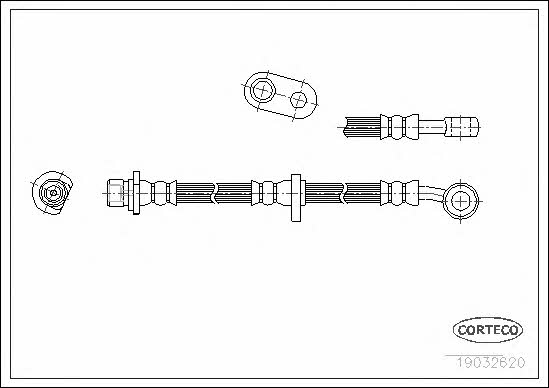 Corteco 19032670 Brake Hose 19032670