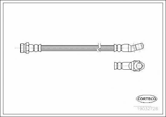 Corteco 19032728 Brake Hose 19032728