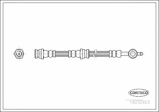 Corteco 19032923 Brake Hose 19032923 19032923 Corteco Brake Hose