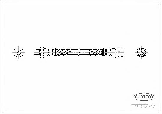 Corteco 19032932 Brake Hose 19032932