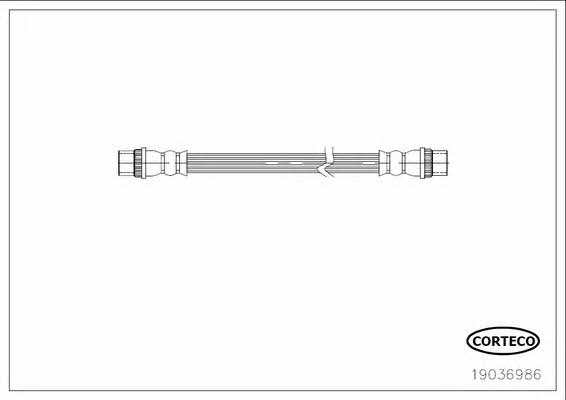 Corteco 19036986 Brake Hose 19036986 19036986 Corteco Brake Hose