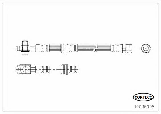 Corteco 19036998 Brake Hose 19036998