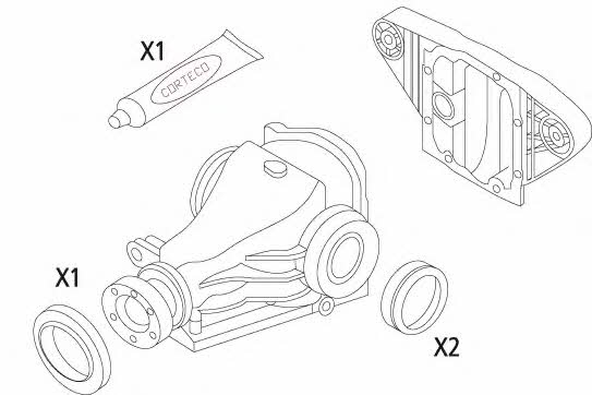 Corteco Differential gasket – price [object Object] PLN