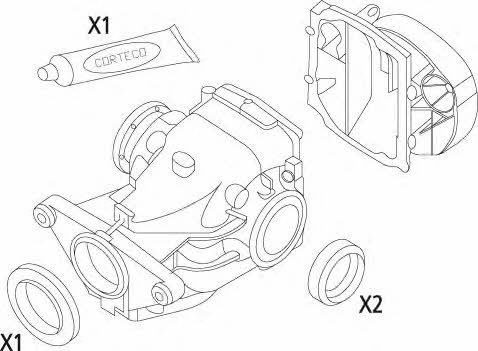 Differential gasket Corteco 19535823