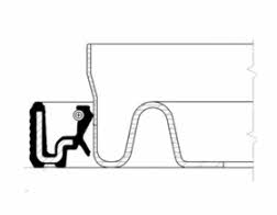 Crankshaft oil seal Corteco 20034106B