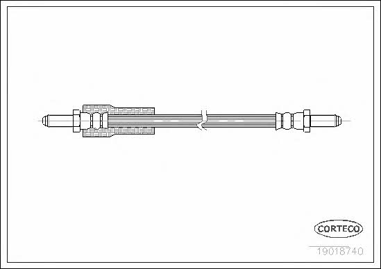 Corteco 19018740 Brake Hose 19018740