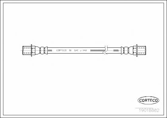 Corteco 19018882 Brake Hose 19018882