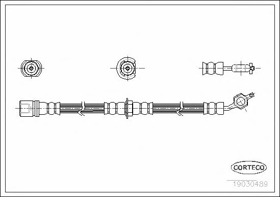 Corteco 19030489 Brake Hose 19030489