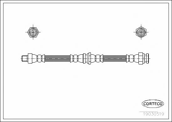 Corteco 19030519 Brake Hose 19030519