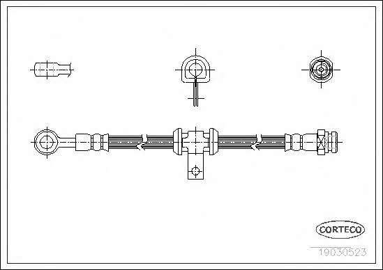 Corteco 19030523 Brake Hose 19030523