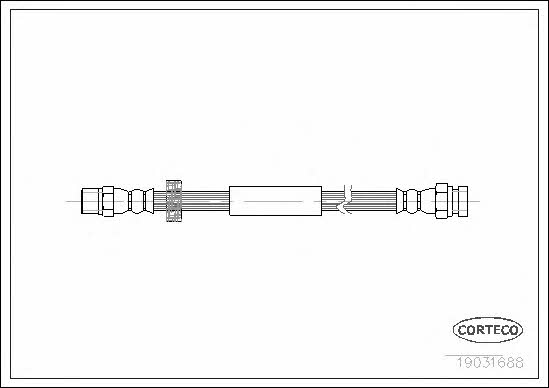 Corteco 19031688 Brake Hose 19031688 19031688 Corteco Brake Hose