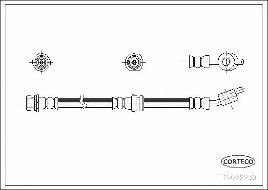 Corteco 19032239 Brake Hose 19032239