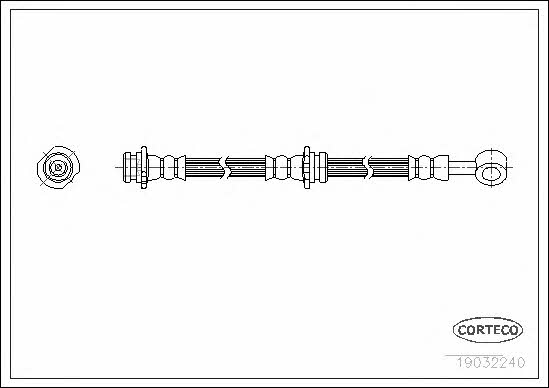 Corteco 19032240 Brake Hose 19032240