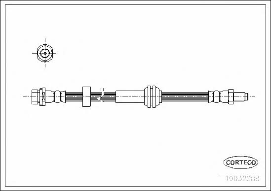 Corteco 19032288 Brake Hose 19032288 19032288 Corteco Brake Hose
