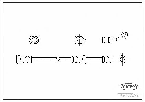 Corteco 19032299 Brake Hose 19032299