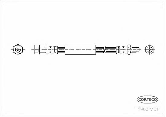 Corteco 19032301 Brake Hose 19032301