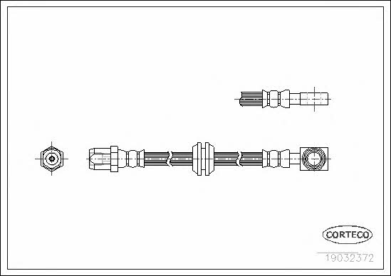 Corteco 19032372 Brake Hose 19032372