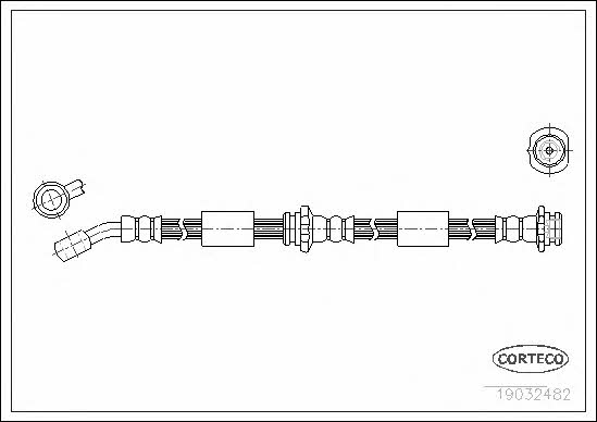 Corteco 19032482 Brake Hose 19032482