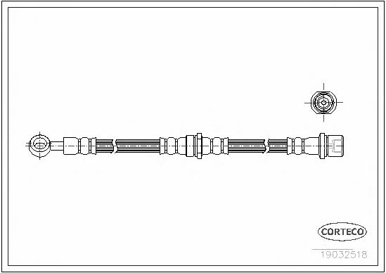 Corteco 19032518 Brake Hose 19032518