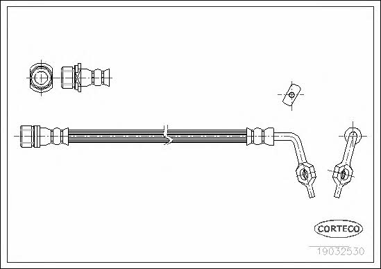 Corteco 19032530 Brake Hose 19032530