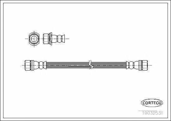 Corteco 19032531 Brake Hose 19032531