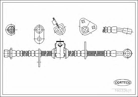 Corteco 19032621 Brake Hose 19032621