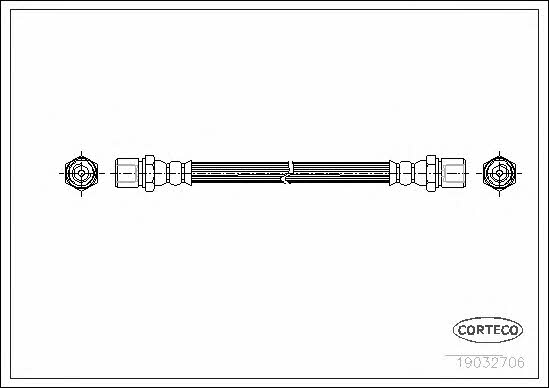 Corteco 19032706 Brake Hose 19032706