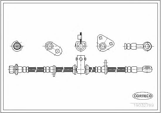 Corteco 19032769 Brake Hose 19032769