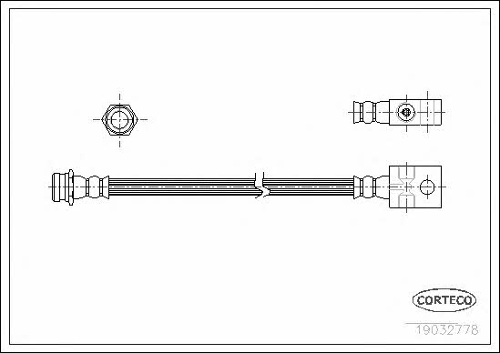 Corteco 19032778 Brake Hose 19032778