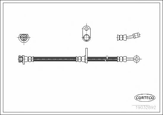 Corteco 19032892 Brake Hose 19032892