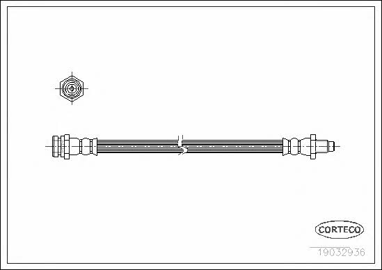 Corteco 19032936 Brake Hose 19032936